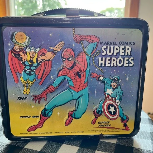 Vintage 1976 Marvel Comics Super Heroes Lunchbox - Picture 2 of 8
